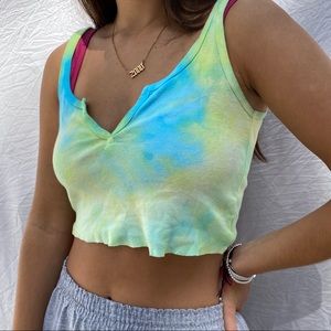 brandy melville tie dye top